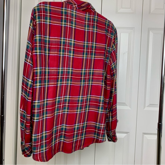 SANCTUARY Red Tartan button up shirt - Picture 4 of 4